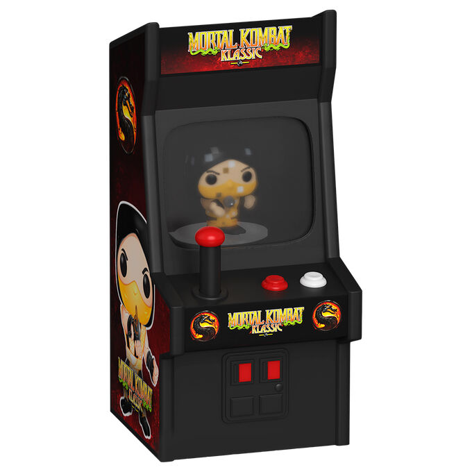 Figura Funko Bitty POP! de Scorpion de Mortal Kombat Klassic con expositor arcade - 3