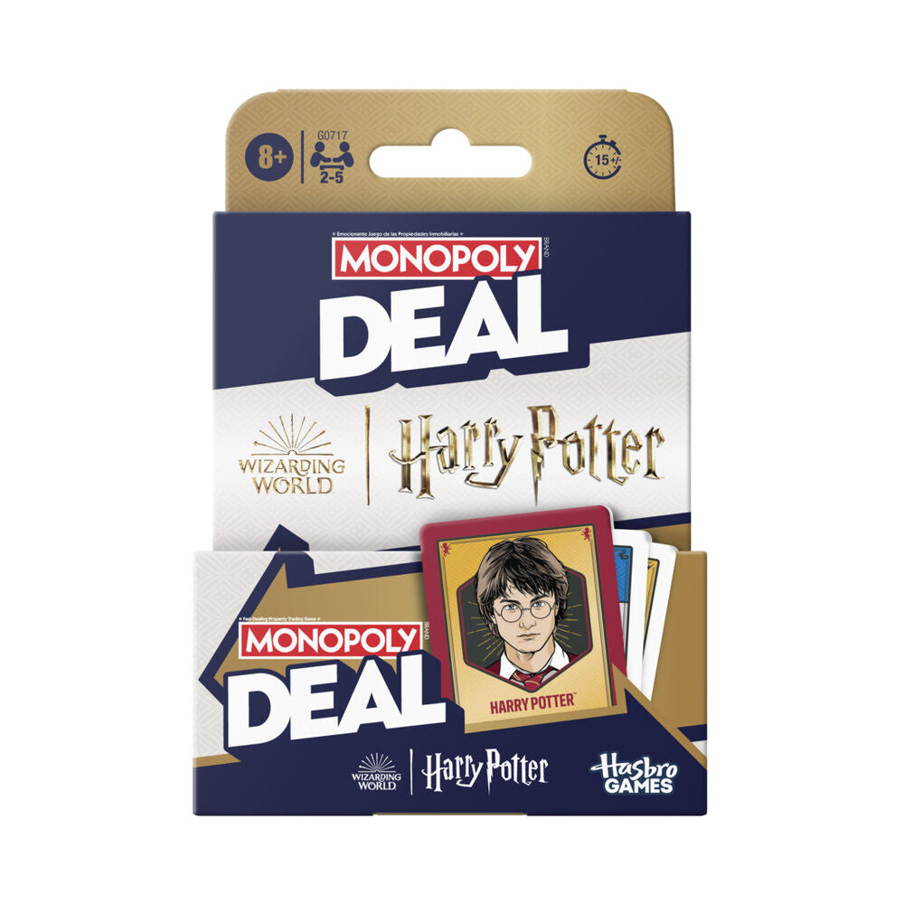 Juego Monopoly Deal Harry Potter en español con cartas de Harry Potter