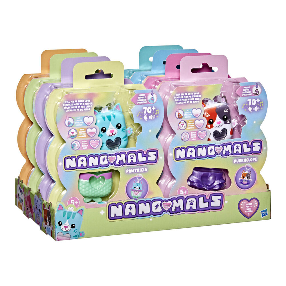 Mascotas electrónicas interactivas Nano-Mals de HASBRO en surtido