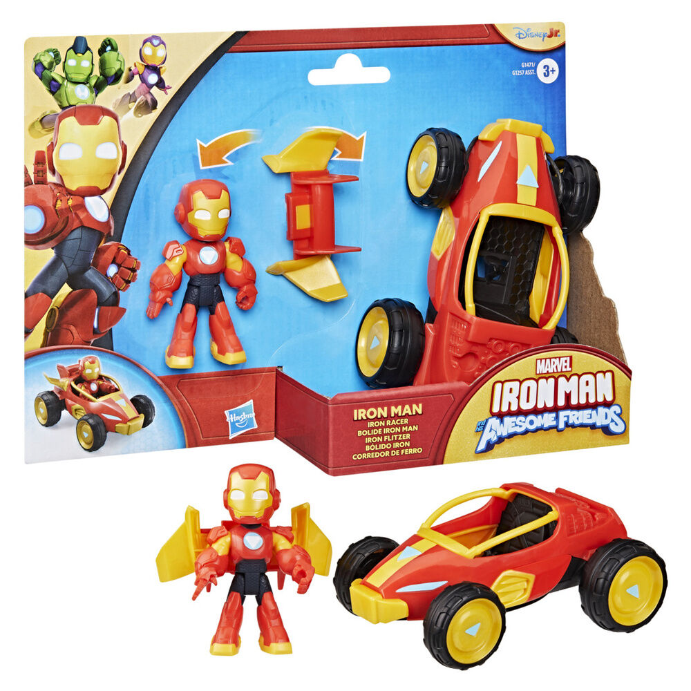 Surtido Marvel Iron Man con figura articulada y vehículo - 2