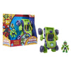 Figura Iron Hulk de 7,6 cm con vehículo verde y morado Marvel