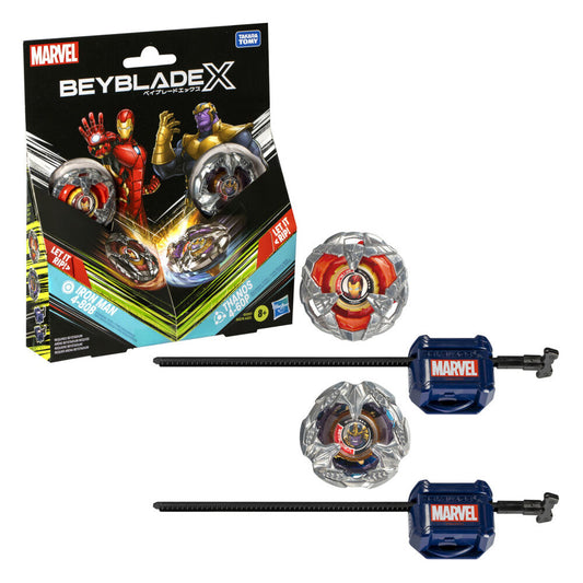 Kit Beyblade X Marvel surtido con dos tops y dos lanzadores - 2