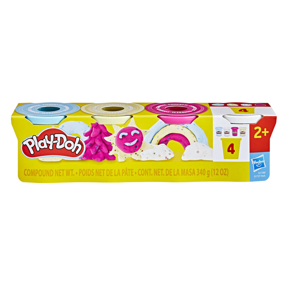 Set Play-Doh con cuatro botes de plastilina de colores - 2