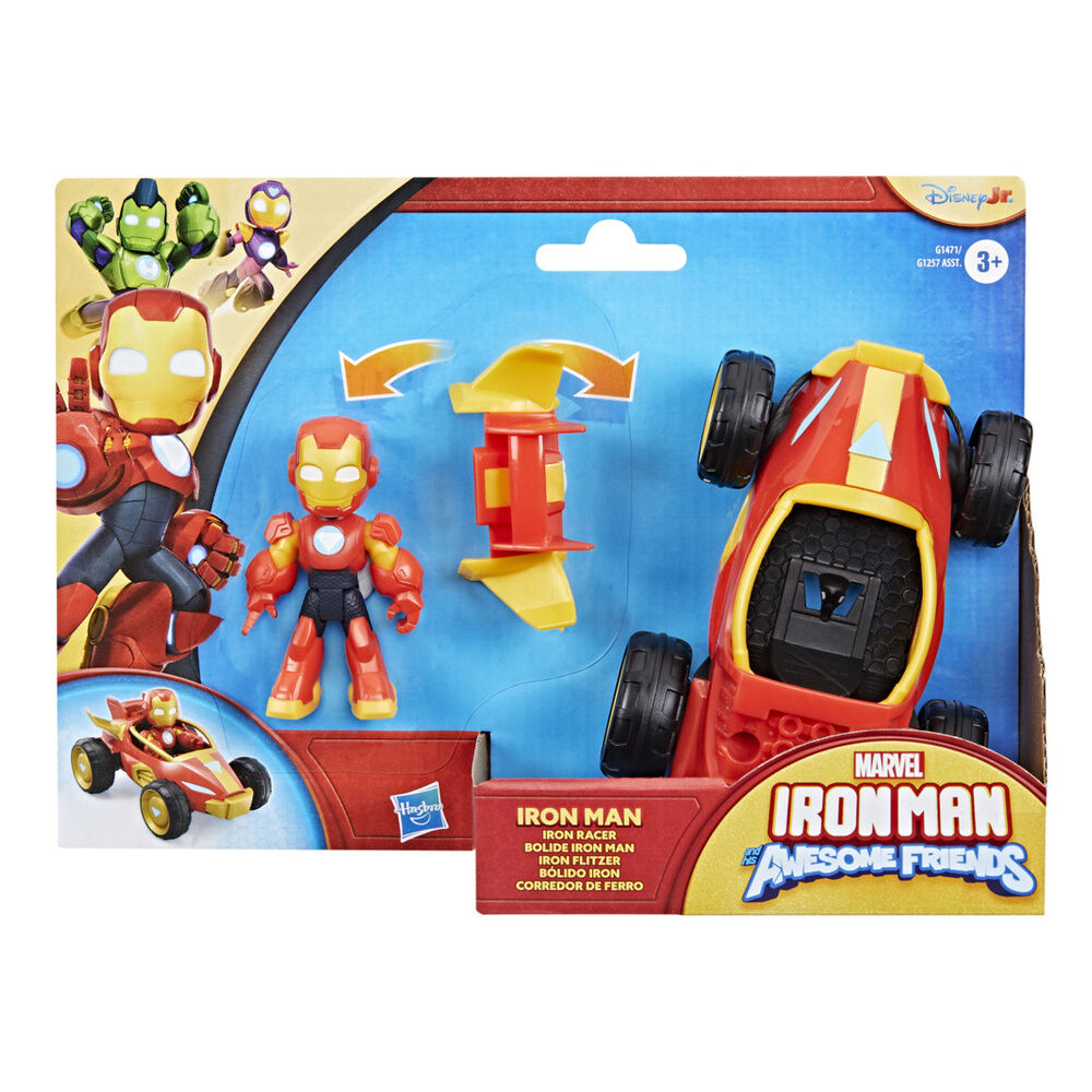 Surtido Marvel Iron Man con figura articulada y vehículo - 3
