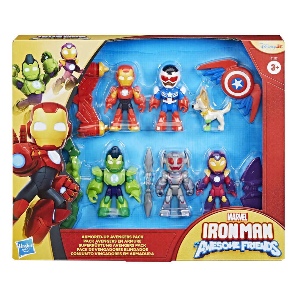 Pack de seis figuras Marvel de Iron Man y su super equipo - 2