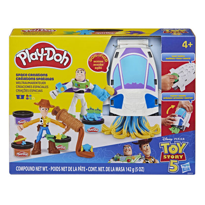 Set Play-Doh Toy Story 5 con nave espacial, Woody, Buzz y plastilina - 2