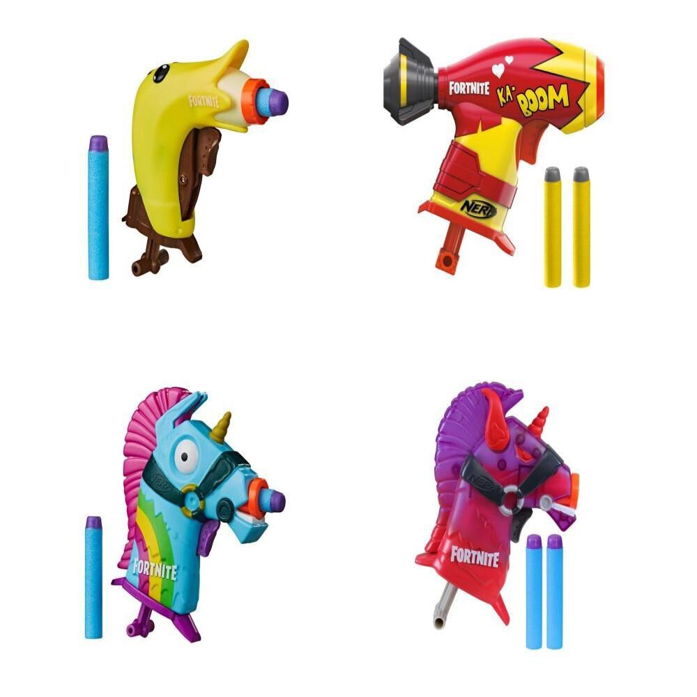 Lanzadores Nerf MicroShots Fortnite surtidos con dardos