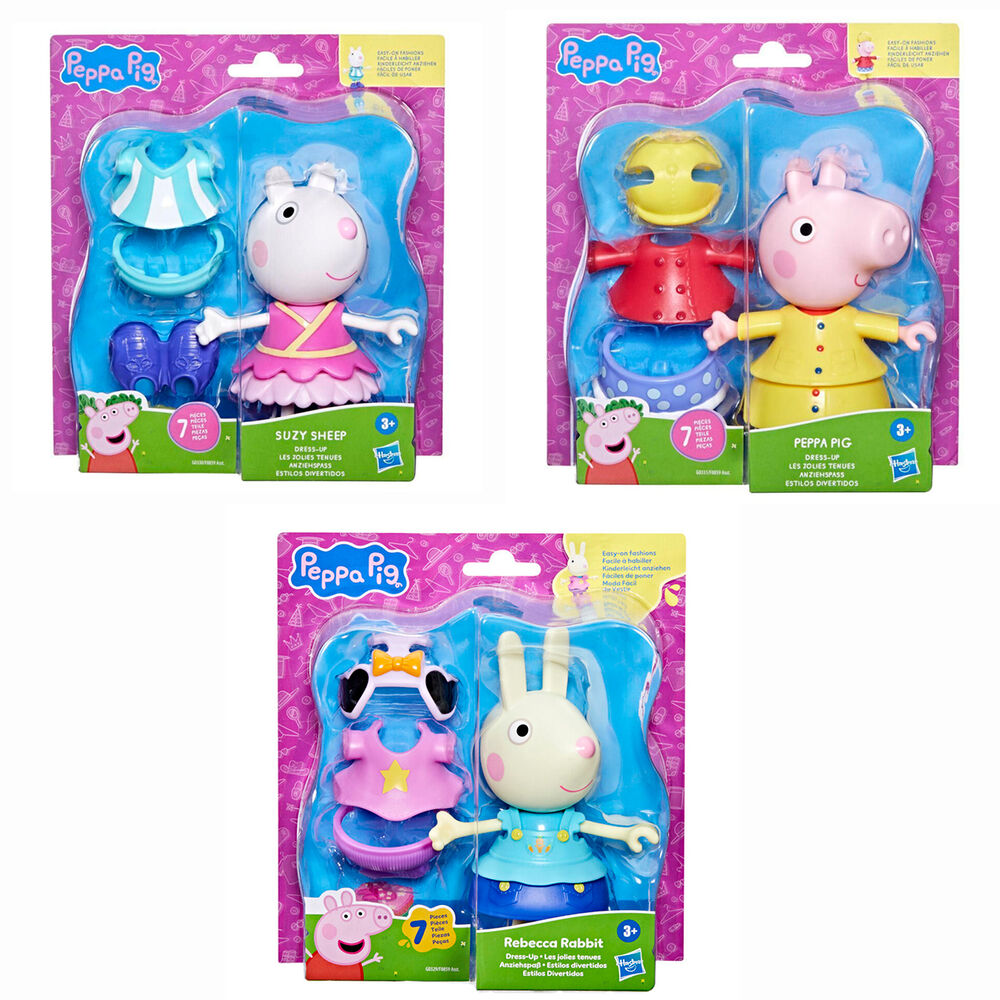 Figuras Peppa Pig de 15 cm con atuendos y accesorios surtidos