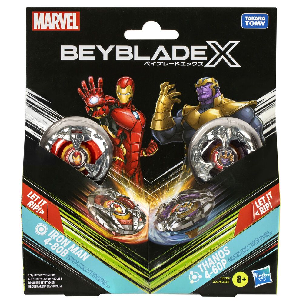 Kit Beyblade X Marvel surtido con dos tops y dos lanzadores - 5