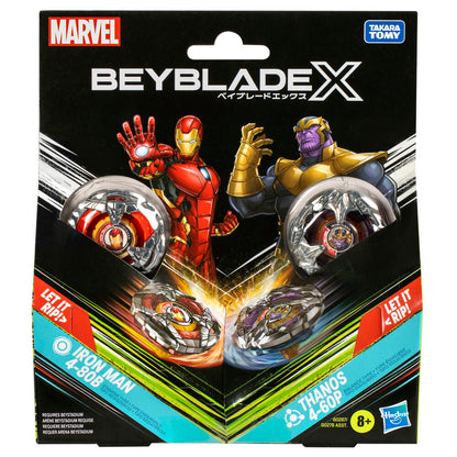 Kit Beyblade X Marvel surtido con dos tops y dos lanzadores - 5