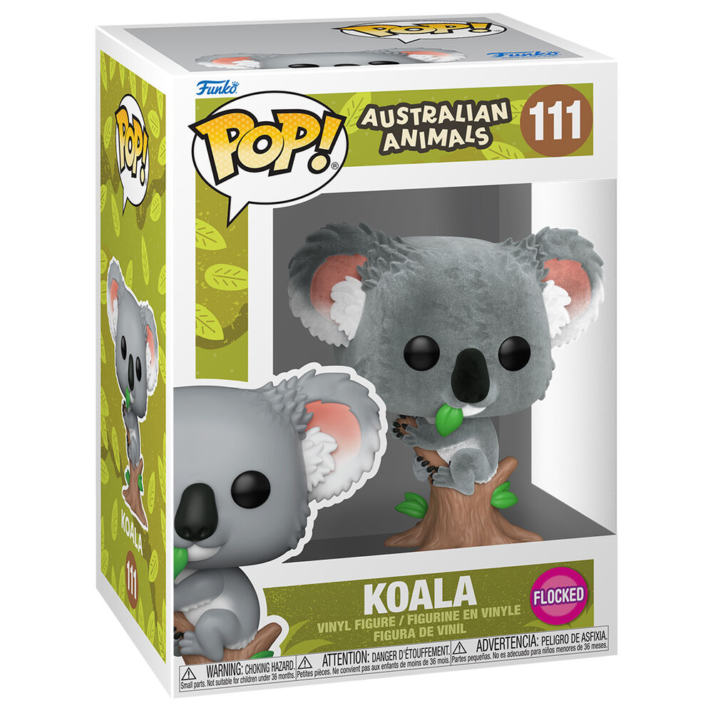 Figura Funko POP! de koala gris sobre un tronco - 2