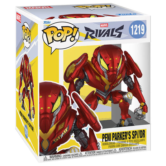 Figura Funko POP! de Peni Parker con armadura SP//dr de Marvel Rivals en caja