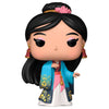 Figura Funko POP! de Mulan con túnica azul y detalles florales