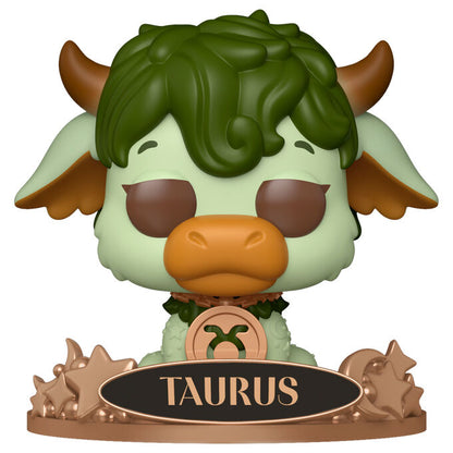 Figura Funko POP! Zodiac Taurus de vinilo con cuernos y base TAURUS