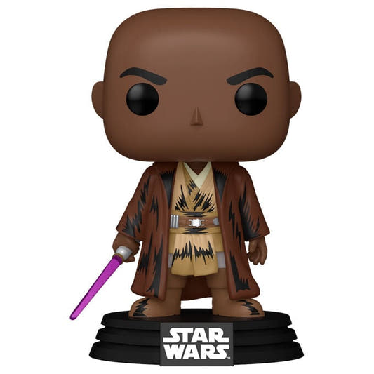 Figura Funko POP! de Mace Windu con sable morado