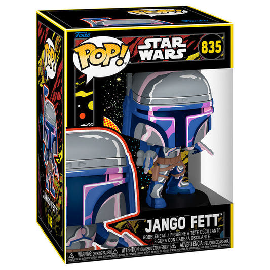 Figura Funko POP! de Jango Fett de Star Wars con armadura y dos blásteres - 2