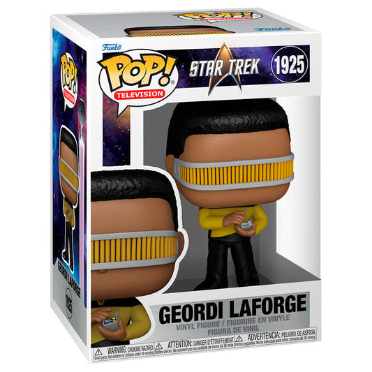 Figura Funko POP! de Geordi La Forge de Star Trek con visor amarillo - 2