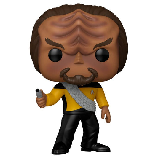 Figura Funko POP! de Worf de Star Trek con uniforme amarillo