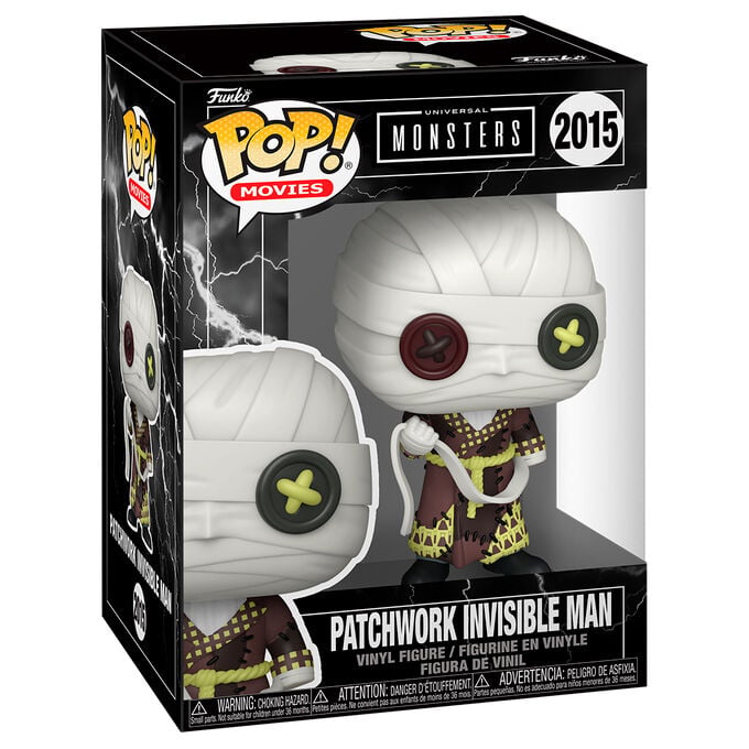 Figura Funko POP! Patchwork Invisible Man con vendas y traje de parches - 2