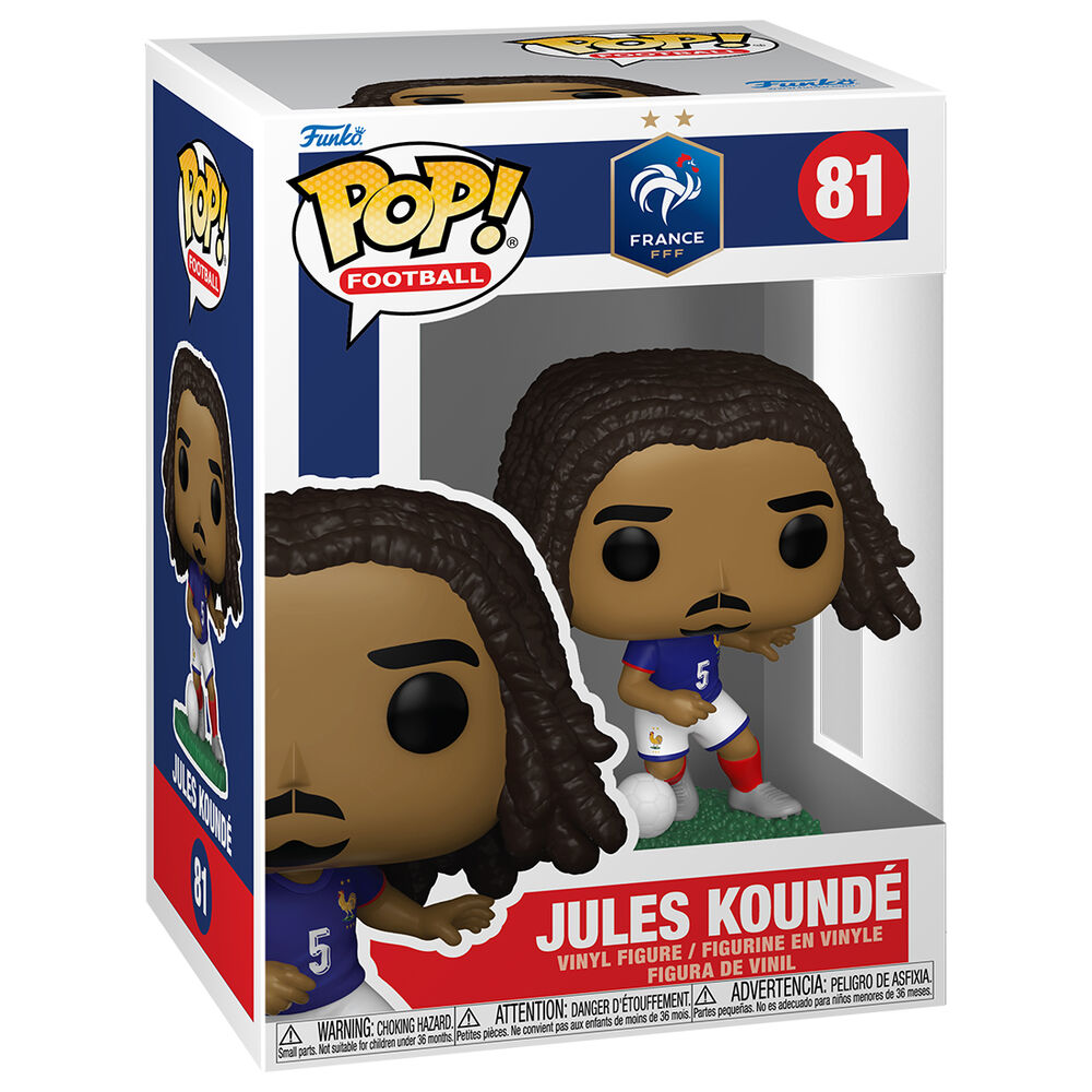 Figura Funko POP! de Jules Koundé con la equipación de Francia y un balón - 2
