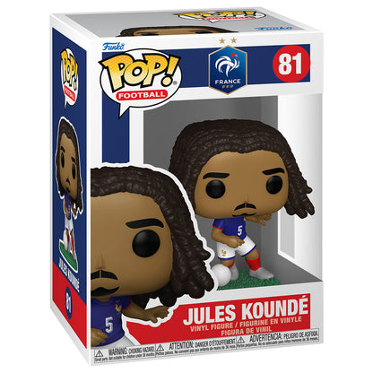 Figura Funko POP! de Jules Koundé con la equipación de Francia y un balón - 2