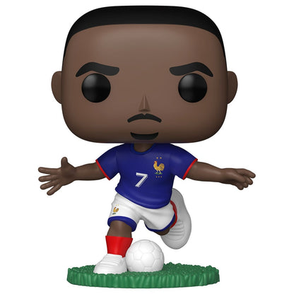 Figura Funko POP! de Ousmane Dembélé con la camiseta de Francia y un balón