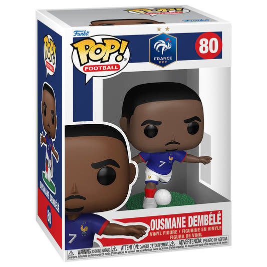 Figura Funko POP! de Ousmane Dembélé con la camiseta de Francia y un balón - 2