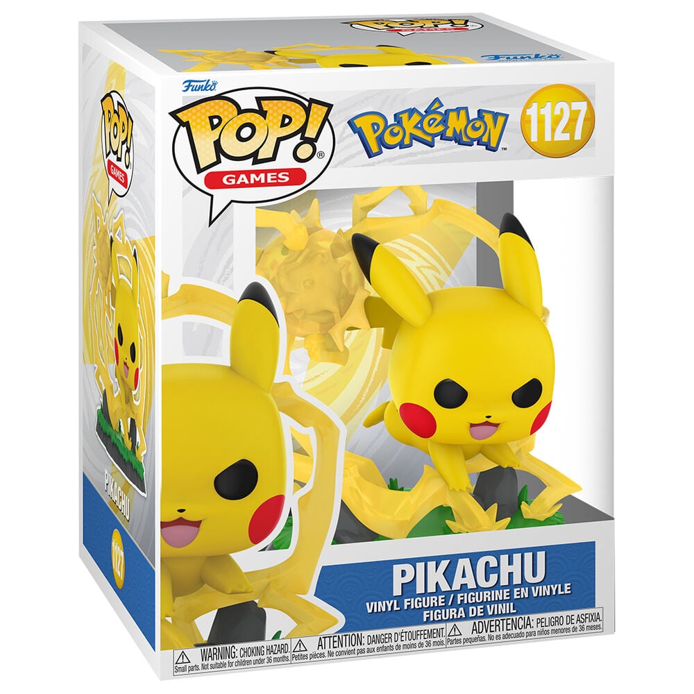 Figura FUNKO POP Premium de Pikachu con efecto de energía amarilla - 2