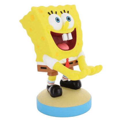 Soporte Cable Guy de Bob Esponja de EXQUISITE GAMING sobre base azul y beige - 4