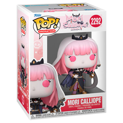 Figura Funko POP! de Mori Calliope con cabello rosa y guadaña - 2