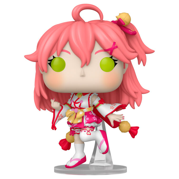 Figura Funko POP! de Sakura Miko de Hololive con cabello rosa y atuendo colorido