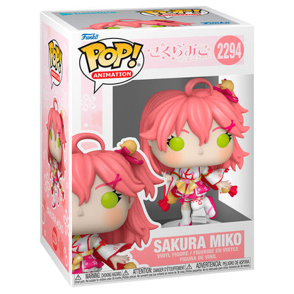 Figura Funko POP! de Sakura Miko de Hololive con cabello rosa y atuendo colorido - 2
