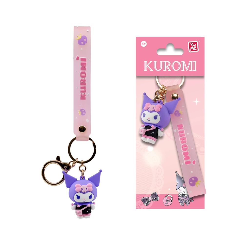 Llavero figura de Kuromi de 5 cm con outfit surtido - 4