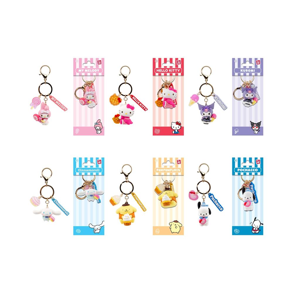 Llavero figura Tea Party de Hello Kitty and Friends surtido