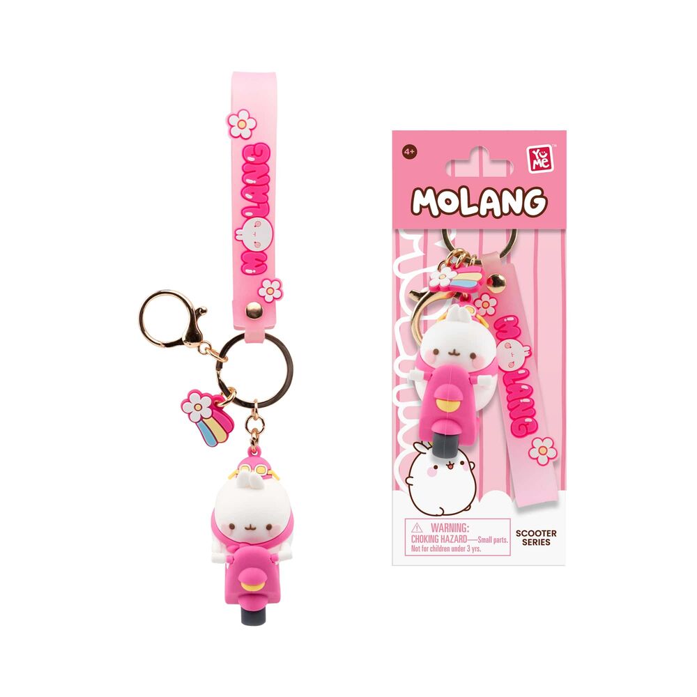 Llavero figura de Molang en scooter de 6 cm en varios colores - 5