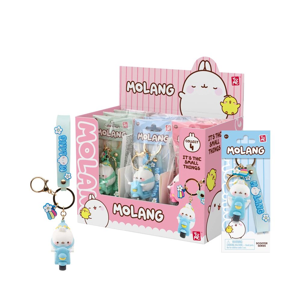 Llavero figura de Molang en scooter de 6 cm en varios colores - 2