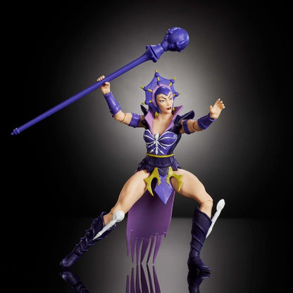 Figura articulada Evil-Lyn de Masters of the Universe con báculo morado - 4