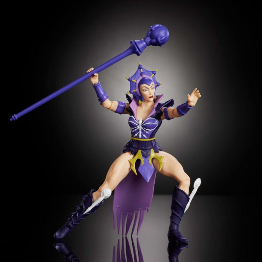 Figura articulada Evil-Lyn de Masters of the Universe con báculo morado - 4