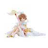 Figura de Sakura Kinomoto con bastón mágico y alas