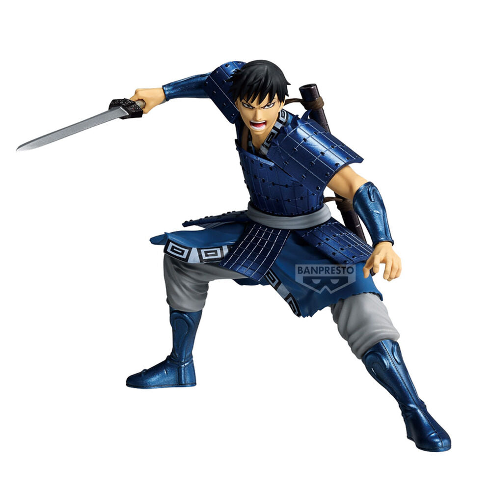 Figura de Shin de Kingdom con armadura azul y espada