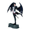 Figura de Diablo Banpresto con alas negras sobre una base rocosa