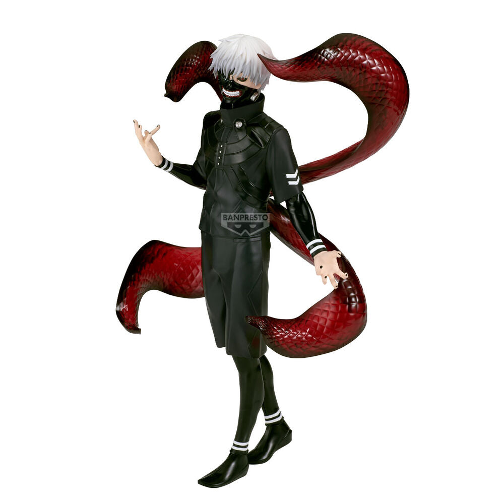 Figura Banpresto de Kaneki Ken de Tokyo Ghoul con kagune rojo