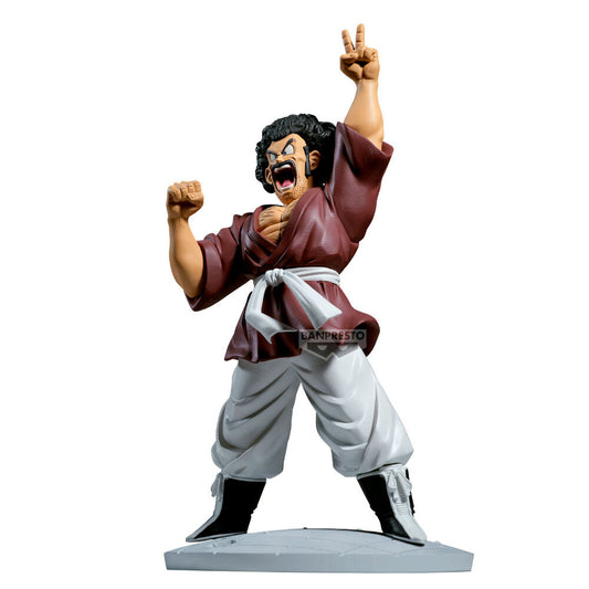 Figura de Mr. Satan de Dragon Ball Z en pose de victoria