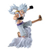 Figura de Monkey D. Luffy Senkozekkei de One Piece en pose de acción sobre una base de nubes
