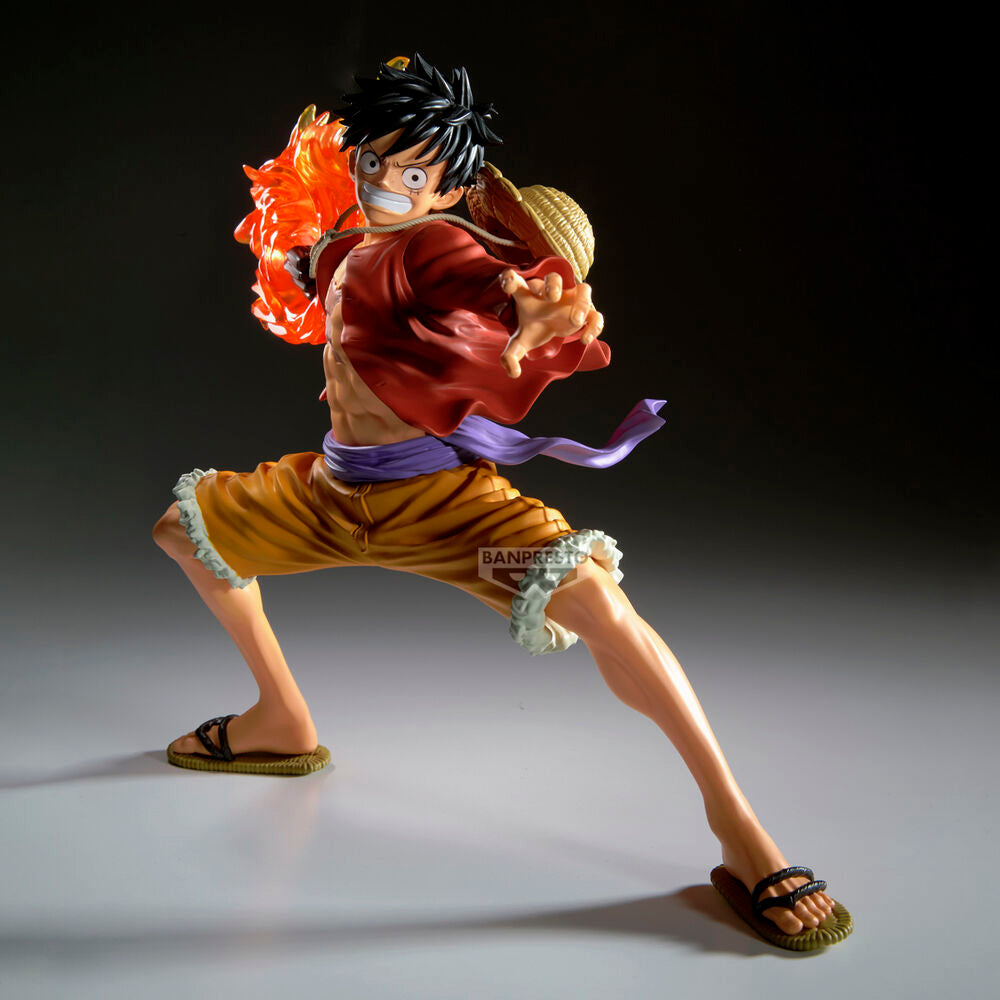 Figura de Monkey D. Luffy Maximatic de One Piece en pose de acción - 2