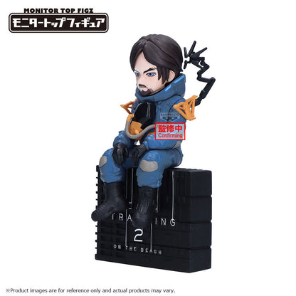 Figura Banpresto de Sam de Death Stranding 2 sentado sobre una base negra - 2