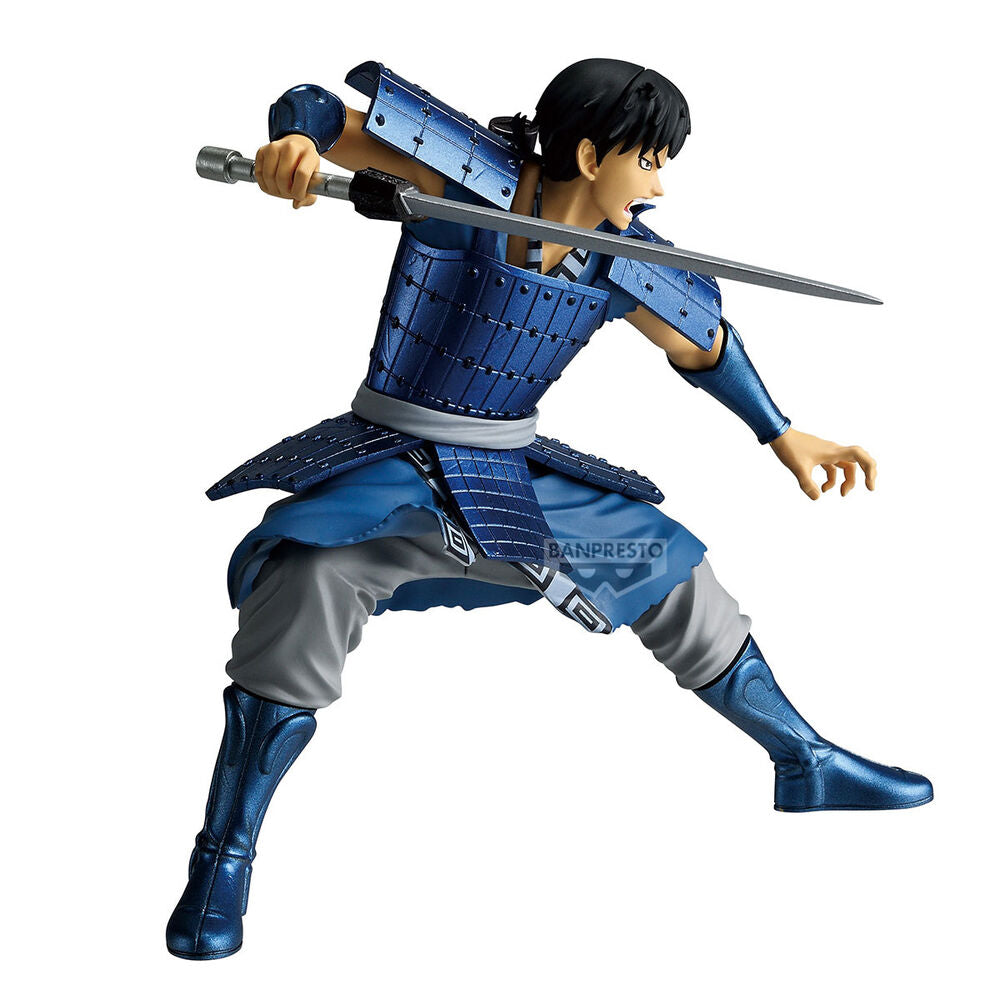 Figura de Shin de Kingdom con armadura azul y espada - 2