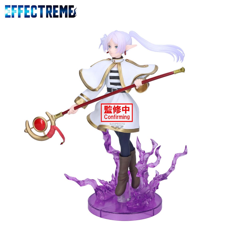 Figura de Frieren de Banpresto con bastón y efecto de energía morada - 2