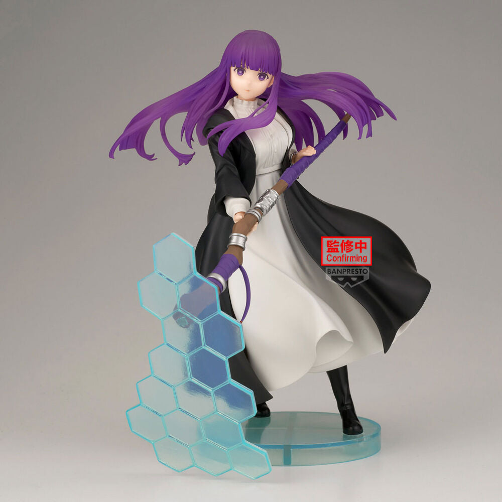 Figura de Fern de Frieren con bastón y efecto azul translúcido - 2