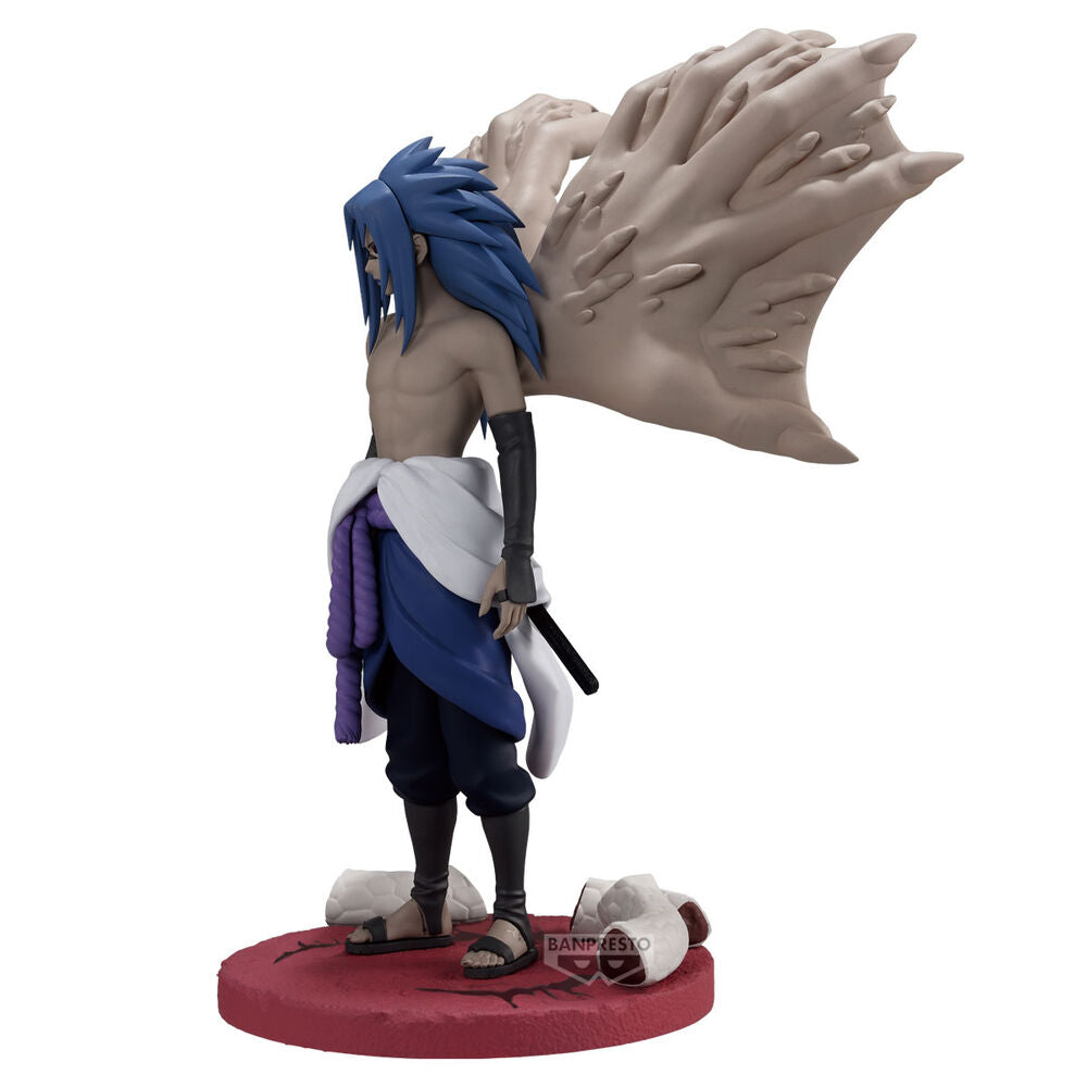 Figura de Sasuke Uchiha de Naruto Shippuden sobre base roja - 3